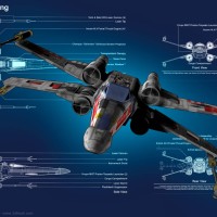 X-Wing Blueprint Wallpaper